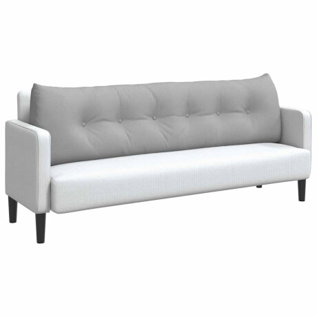 vidaXL Rugkussen Wolkengrijs 180 x 24 x 50 cm Stof afbeelding3 - 1