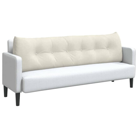 vidaXL Rugkussen Crème 180 x 24 x 50 cm Fluweel afbeelding3 - 1