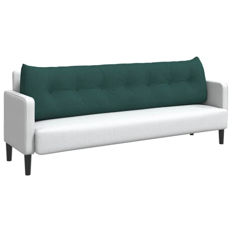 vidaXL Rugkussen Donkergroen 200 x 24 x 50 cm Stof afbeelding3 - 1