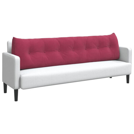 vidaXL Rugkussen Wijnrood 200 x 24 x 50 cm Fluweel afbeelding3 - 1