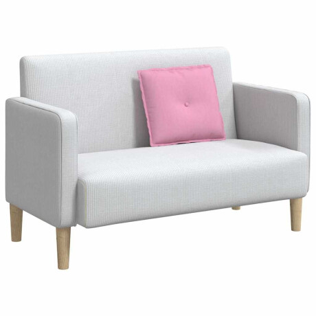 vidaXL Rugkussen Roze 50 x 19 x 45 cm Stof afbeelding3 - 1