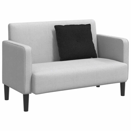 vidaXL Rugkussen Zwart 60 x 19 x 50 cm Stof afbeelding3 - 1