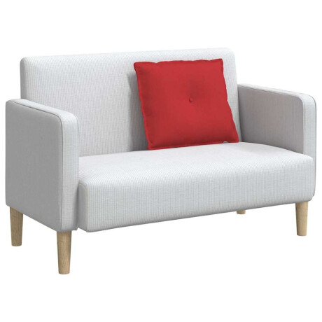 vidaXL Rugkussen Rood 60 x 19 x 50 cm Stof afbeelding3 - 1
