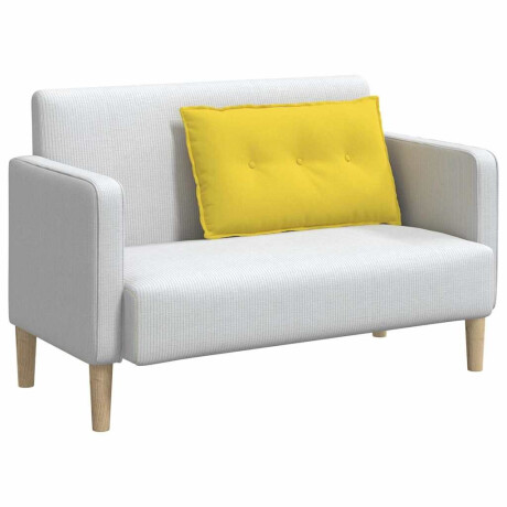 vidaXL Rugkussen Lichtgeel 80 x 19 x 50 cm Stof afbeelding3 - 1