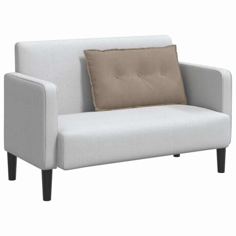 vidaXL Rugkussen Taupe 80 x 50 cm Microvezel Stof afbeelding3 - 1