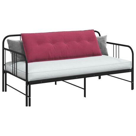 vidaXL Rugkussen Wijnrood 140 x 50 cm Cordstof afbeelding3 - 1