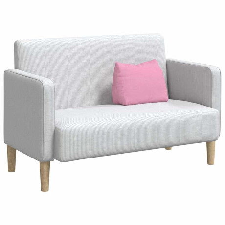 vidaXL Rugkussen Roze 45 x 20 x 35 cm Stof afbeelding3 - 1