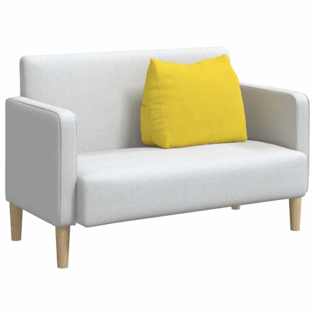 vidaXL Rugkussen Lichtgeel 60 x 20 x 50 cm Stof afbeelding3 - 1