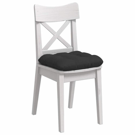 vidaXL Zitkussens 4 pcs Zwart 45 x 45 cm Microvezel Stof afbeelding3 - 1