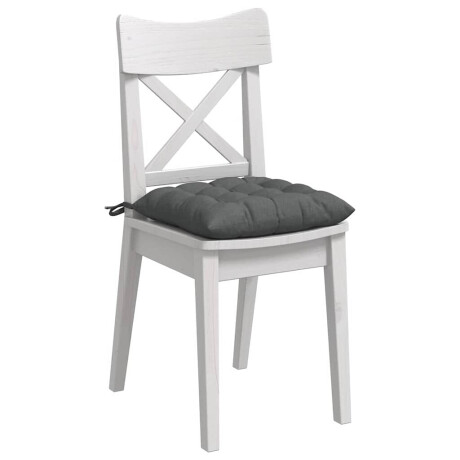 vidaXL Zitkussens 4 pcs Donkergrijs 40 x 40 x 6 cm Stof afbeelding3 - 1