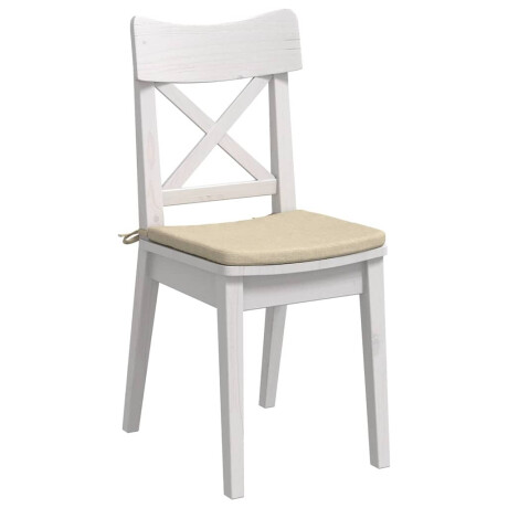vidaXL Zitkussens 4 pcs Crème 40 x 40 x 3 cm Stof afbeelding3 - 1