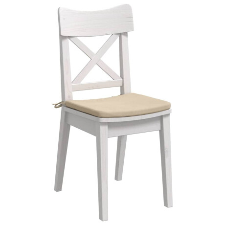 vidaXL Zitkussens 4 pcs Crème 40 x 40 x 3 cm Microvezel Stof afbeelding3 - 1