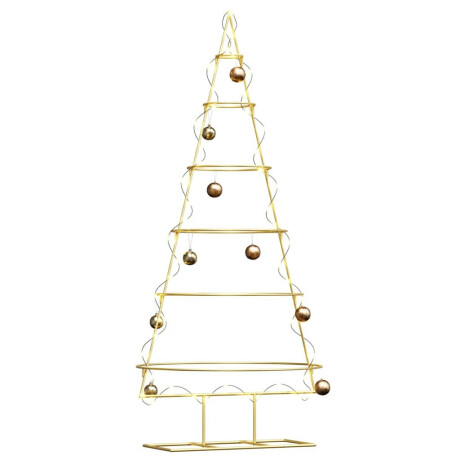 vidaXL Metalen kerstboom met standaard Goud 148 cm Poedergecoat staal afbeelding3 - 1
