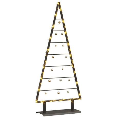 vidaXL Metalen kerstboom met standaard Zwart 125,5 cm Staal afbeelding3 - 1
