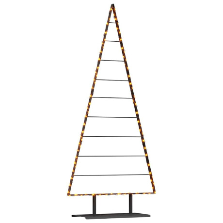 vidaXL Metalen kerstboom met standaard Zwart 210 cm Staal afbeelding3 - 1