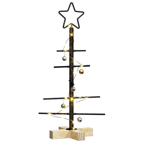 vidaXL Metalen kerstboom Zwart 59,5 cm Poedergecoat staal afbeelding3 - 1