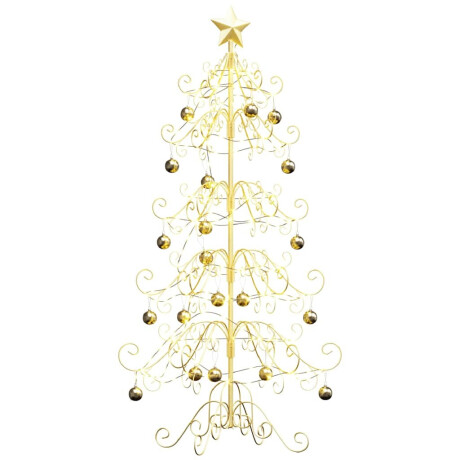 vidaXL Metalen kerstboom met standaard Goud 150 cm Poedergecoat staal afbeelding3 - 1