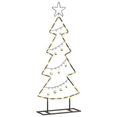 vidaXL Metalen kerstboom met standaard Zwart 90,5 cm Staal afbeelding3 - 1