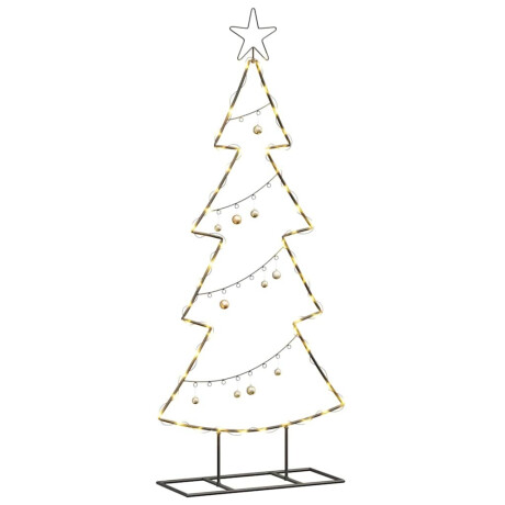 vidaXL Metalen kerstboom met standaard Zwart 125 cm Staal afbeelding3 - 1