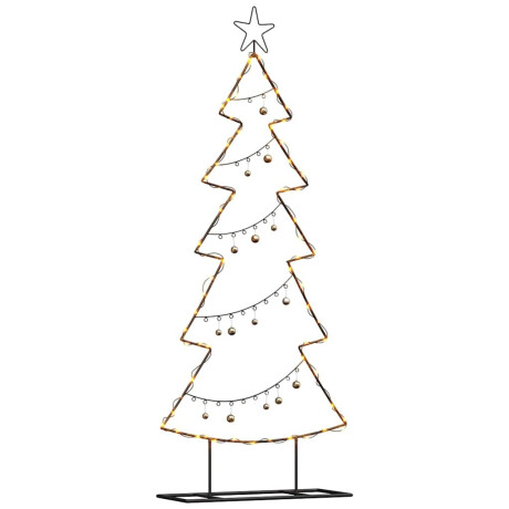 vidaXL Metalen kerstboom met standaard Zwart 150 cm Staal afbeelding3 - 1