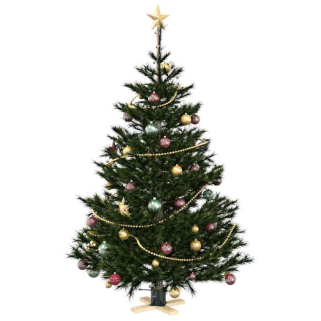 vidaXL Kerstboomstandaard Groen 50 x 50 x 16 cm Massief grenenhout afbeelding3 - 1