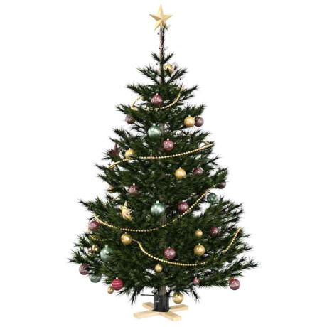 vidaXL Kerstboomstandaard Zwart 50 x 50 x 16 cm Massief grenenhout afbeelding3 - 1