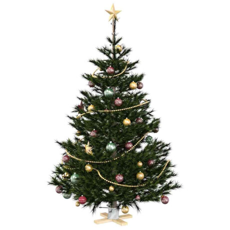 vidaXL Kerstboomstandaard 1.73 Wit 50 x 50 x 16 cm Massief grenenhout afbeelding3 - 1