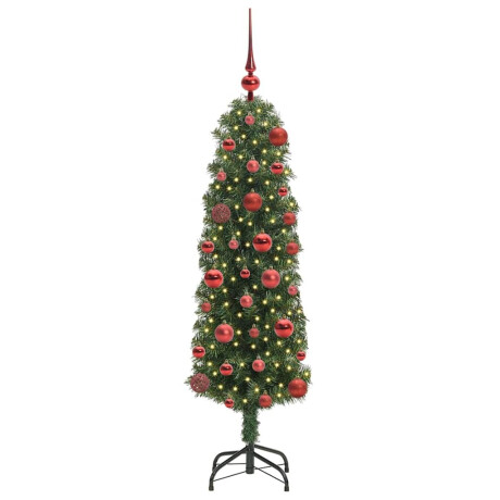 vidaXL Kunstkerstboom Groen 120 cm PVC en Staal en Kunststof afbeelding3 - 1
