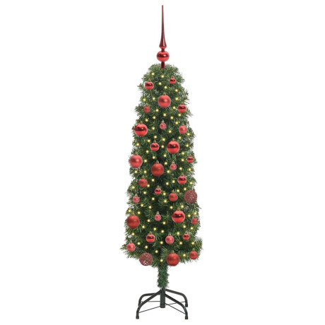 vidaXL Kunstkerstboom Groen 150 cm PVC en Staal en Kunststof afbeelding3 - 1