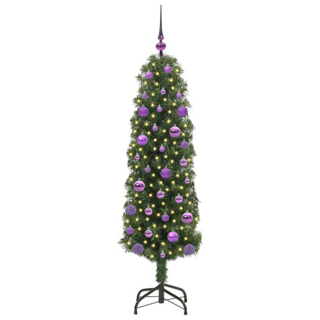 vidaXL Kunstkerstboom Groen 150 cm PVC en Staal en Kunststof afbeelding3 - 1