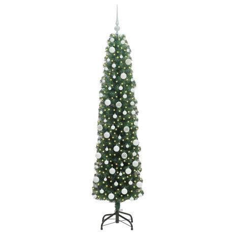 vidaXL Kunstkerstboom Groen 180 cm PVC en Staal en Kunststof afbeelding3 - 1