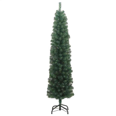 vidaXL Slanke Kerstboom Groen 61 x 61 x 240 cm Kunststof en metaal afbeelding3 - 1