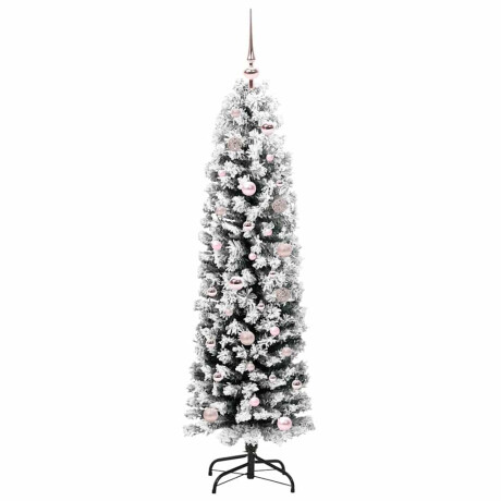 vidaXL Kunstkerstboom Groen 150 cm PVC en Staal en Kunststof afbeelding3 - 1