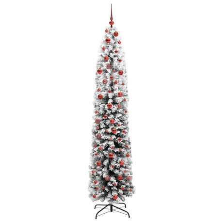 vidaXL Kunstkerstboom Groen 210 cm PVC en Staal en Kunststof afbeelding3 - 1