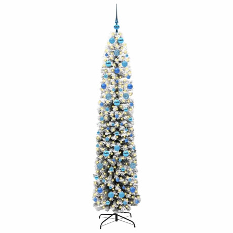 vidaXL Kunstkerstboom Groen 210 cm PVC en Staal en Kunststof afbeelding3 - 1