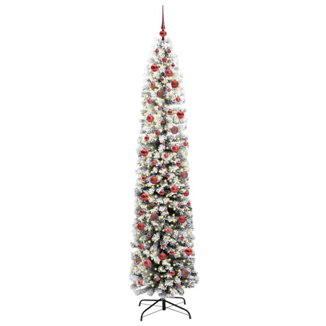 vidaXL Kunstkerstboom Groen 240 cm PVC en Staal en Kunststof afbeelding3 - 1