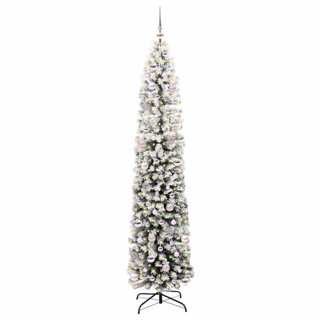 vidaXL Kunstkerstboom Groen 240 cm PVC en Staal en Kunststof afbeelding3 - 1