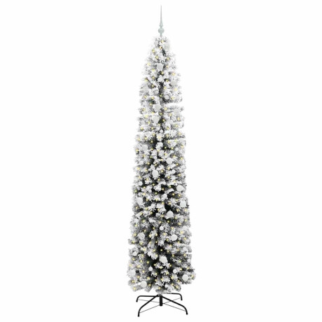 vidaXL Kunstkerstboom Groen 240 cm PVC en Staal en Kunststof afbeelding3 - 1