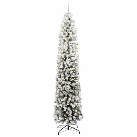 vidaXL Kunstkerstboom Groen 240 cm PVC en Staal en Kunststof afbeelding3 - 1