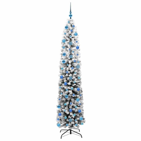vidaXL Kunstkerstboom Groen 240 cm PVC en Staal en Kunststof afbeelding3 - 1