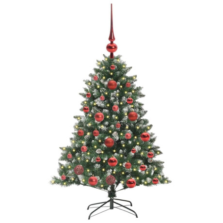 vidaXL Kunstkerstboom Groen 85 x 85 x 120 cm PVC en Plastic en Staal afbeelding3 - 1
