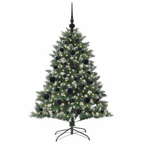 vidaXL Kunstkerstboom Groen 85 x 85 x 120 cm PVC en Plastic en Staal afbeelding3 - 1