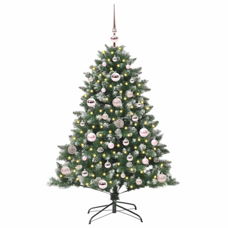 vidaXL Kunstkerstboom Groen 85 x 85 x 120 cm PVC en Plastic en Staal afbeelding3 - 1