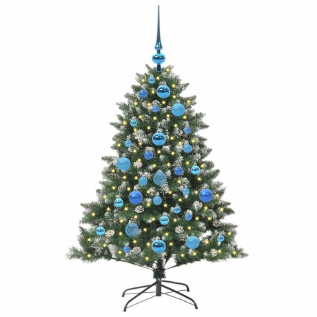 vidaXL Kunstkerstboom Groen 85 x 85 x 120 cm PVC en Plastic en Staal afbeelding3 - 1