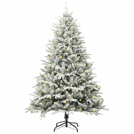 vidaXL Kunstmatig Voorverlicht Kerstboom Groen 180 cm PVC en PE afbeelding3 - 1