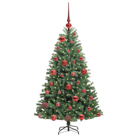 vidaXL Kunstmatige Inklapbare Kerstboom Groen 120 cm PVC en Metaal afbeelding3 - 1