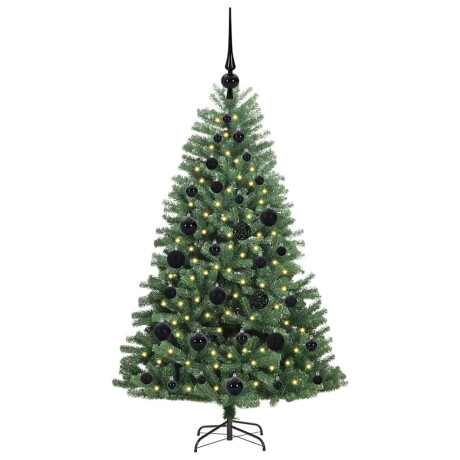 vidaXL Kunstmatige Inklapbare Kerstboom Groen 120 cm PVC en Metaal afbeelding3 - 1