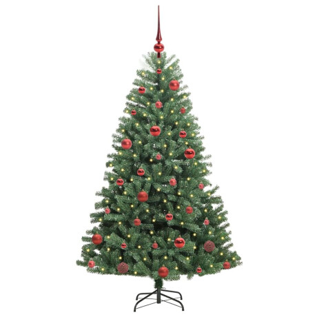 vidaXL Kunstmatige Inklapbare Kerstboom Groen 150 cm PVC en Metaal afbeelding3 - 1