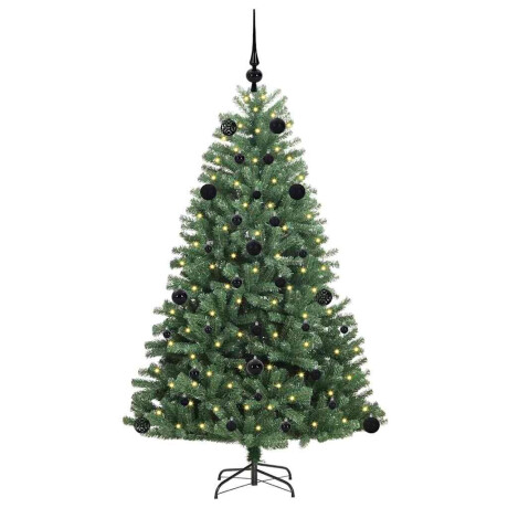 vidaXL Kunstmatige Inklapbare Kerstboom Groen 150 cm PVC en Metaal afbeelding3 - 1