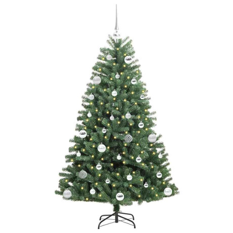 vidaXL Kunstmatige Inklapbare Kerstboom Groen 150 cm PVC en Metaal afbeelding3 - 1